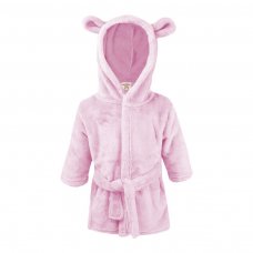 FBR51-P-2-3: Pink Dressing Gown w/Ears (2-3 Years)
